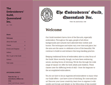 Tablet Screenshot of embroiderersguildqld.org.au